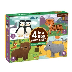 Mudpuppy 4 Puzzles Tieren 2 Jahre+