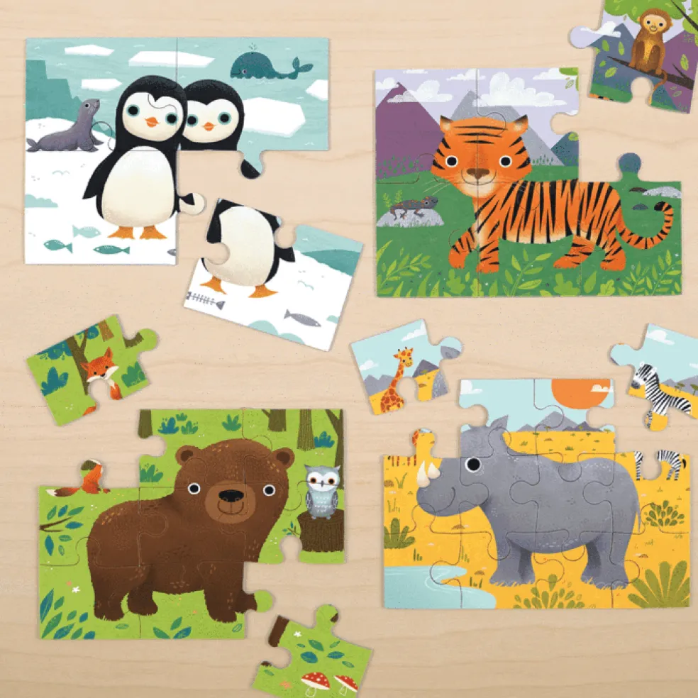 Mudpuppy 4 Puzzles Tieren 2 Jahre+