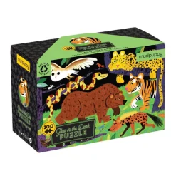 Mudpuppy Glow in the dark Puzzle Raubtiere 100-teilig
