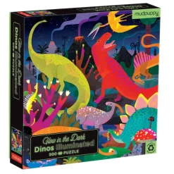 Mudpuppy Glow in the dark Puzzle Dinosaurier 500-Teile
