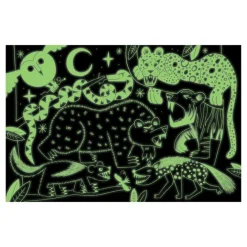 Mudpuppy Glow in the dark Puzzle Raubtiere 100-teilig