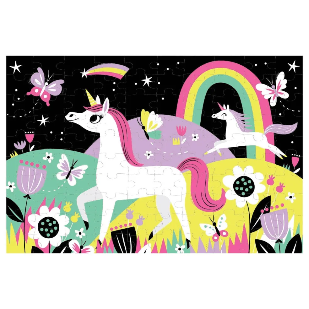 Mudpuppy Glow in the dark Puzzle Unicorn 100-teilig
