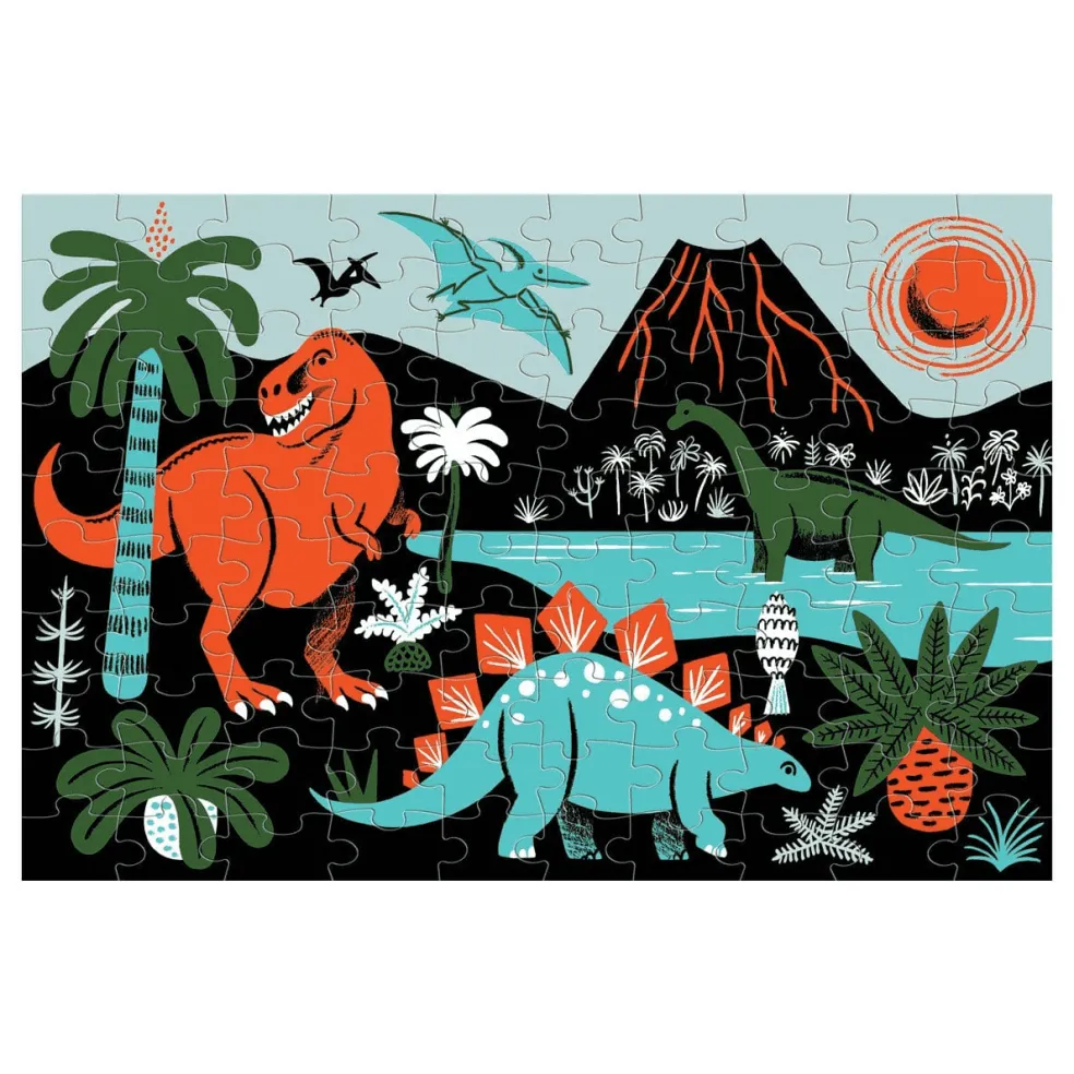 Mudpuppy Glow in the dark Puzzle Dinosaurier 100-teilig