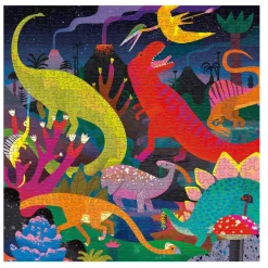 Mudpuppy Glow in the dark Puzzle Dinosaurier 500-Teile