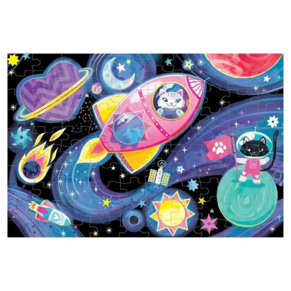 Mudpuppy Glow in the dark Puzzle Cosmic 100-teilig