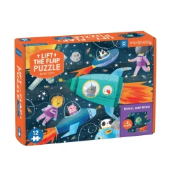 Mudpuppy Klappen-Puzzle Raumfahrt 12 st.