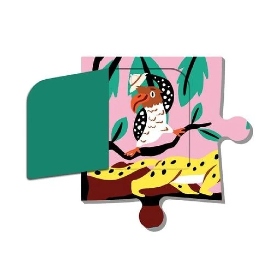 Mudpuppy Klappen-Puzzle Safari 12 Teile