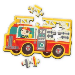 Mudpuppy Mini-Puzzle Feuerwehrauto 24 Teile.