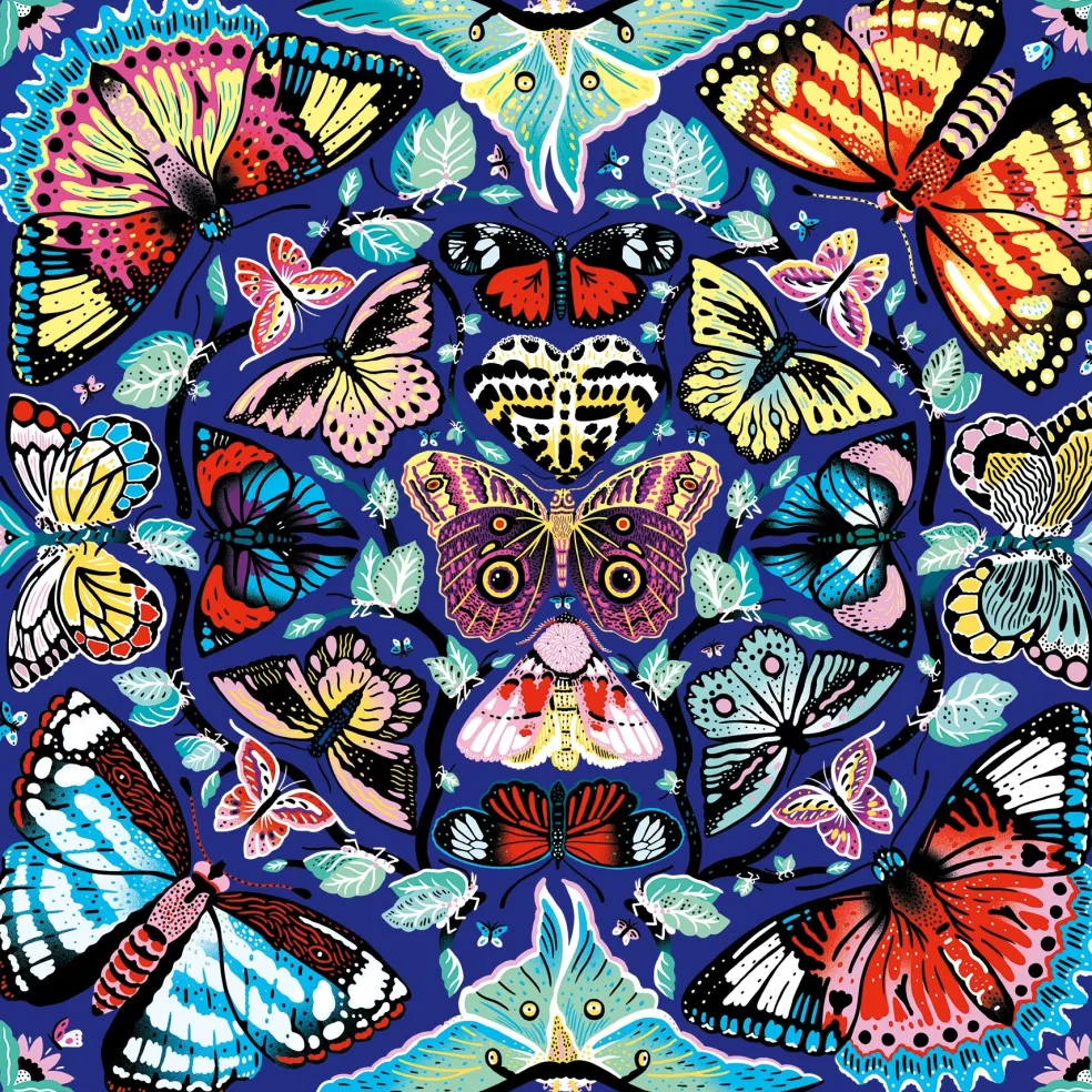 Mudpuppy Puzzle Kaleido Schmetterlinge 500 Teile 8 Jahre+