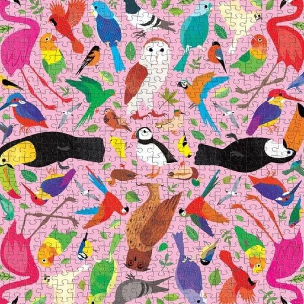 Mudpuppy Puzzle Kaleido Vögel 500 Teile 8 Jahre+