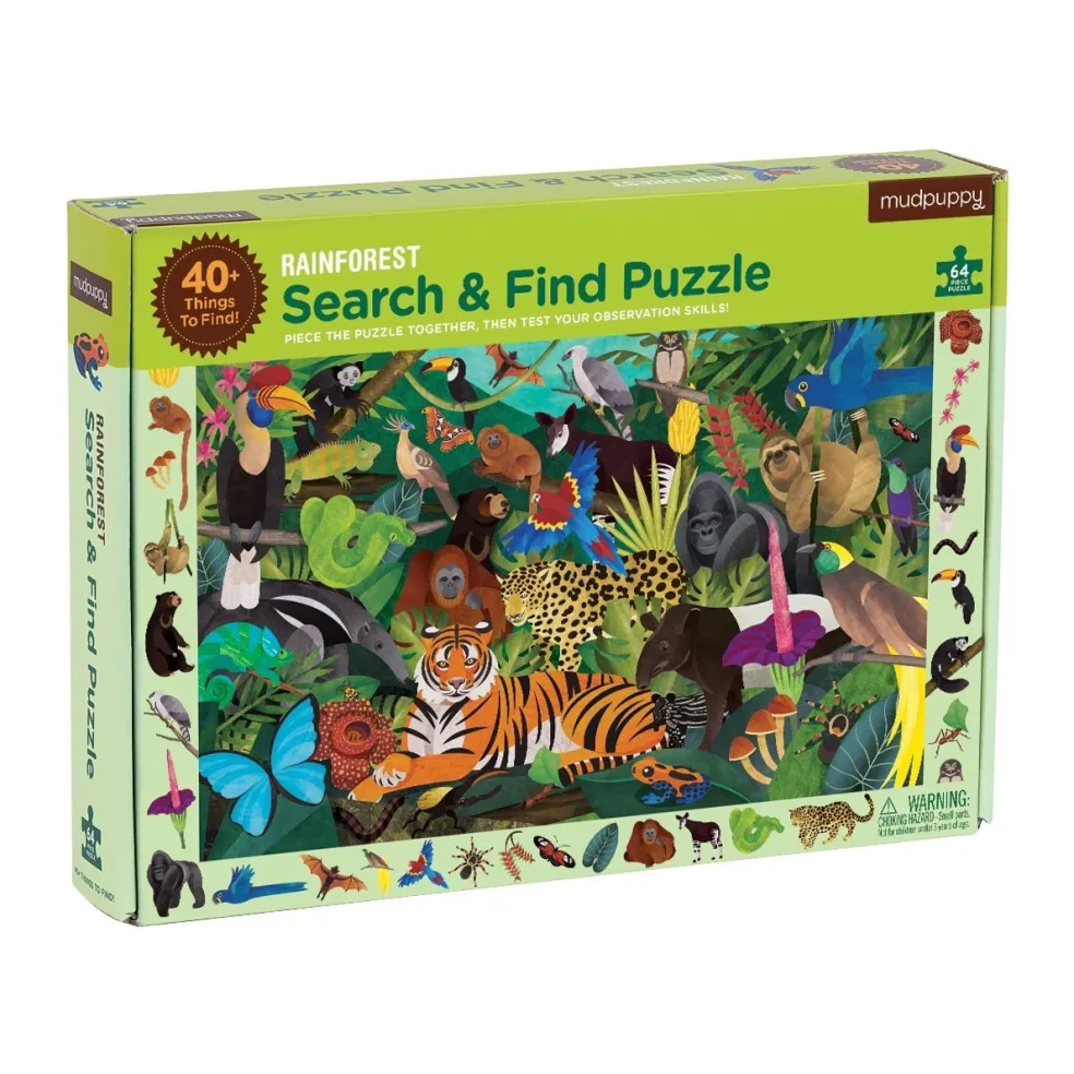 Mudpuppy Puzzle Suchen & Finden Dschungel 64 st.