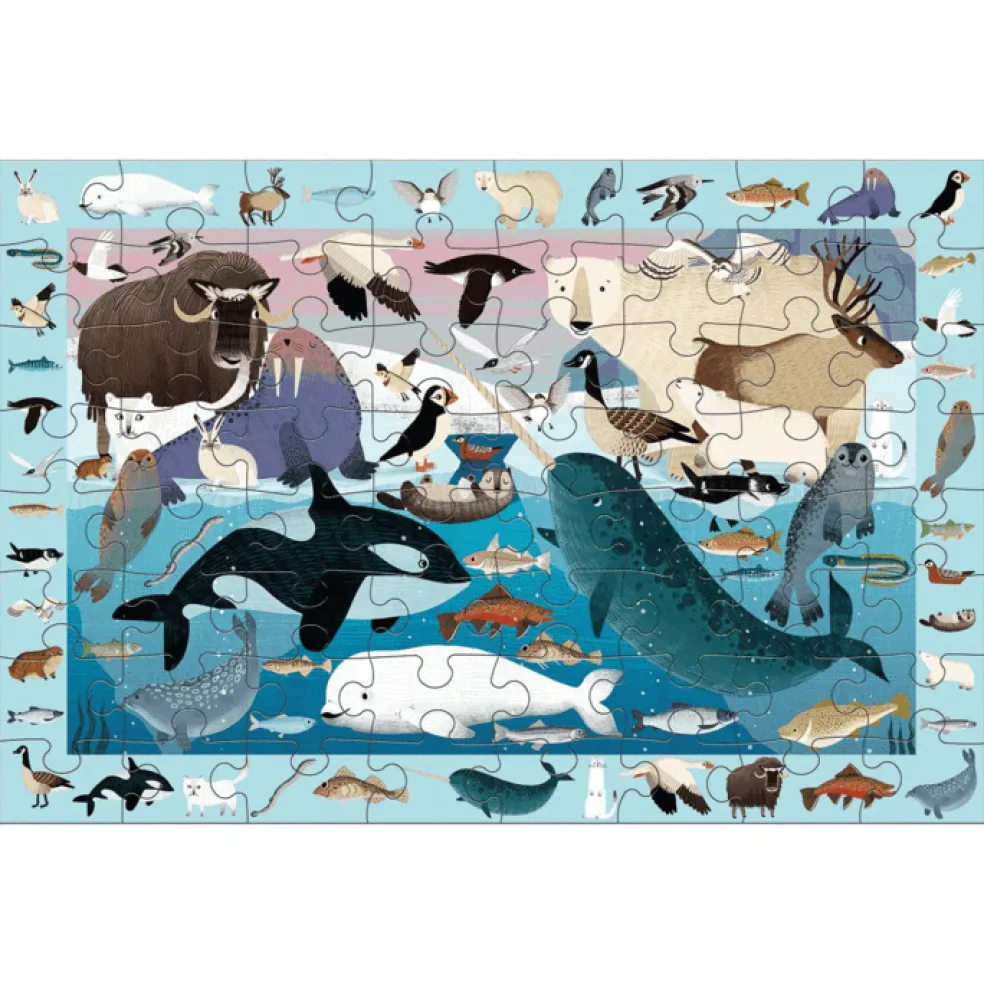Mudpuppy Puzzle Suchen & Finden Arctic Life 64 Teile