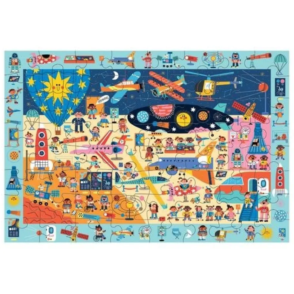 Mudpuppy Puzzle Suchen & Finden Air Space 64 Teile