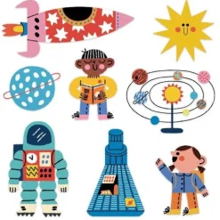 Mudpuppy Puzzle Suchen & Finden Air Space 64 Teile