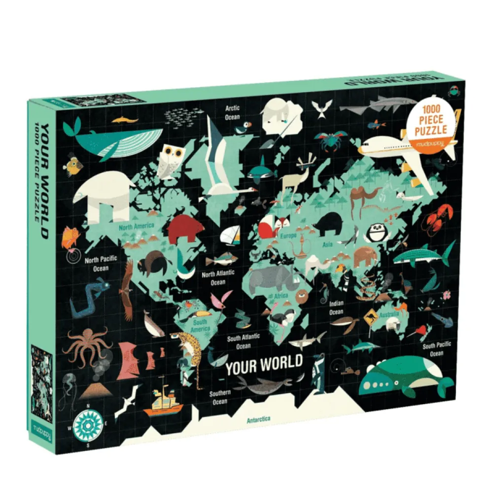 Mudpuppy Puzzle Weltkarte 1000 Teile