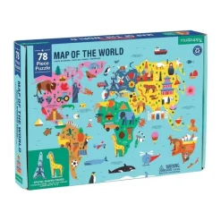 Mudpuppy Puzzle Weltkarte 78 st.