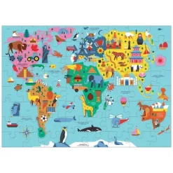 Mudpuppy Puzzle Weltkarte 78 st.