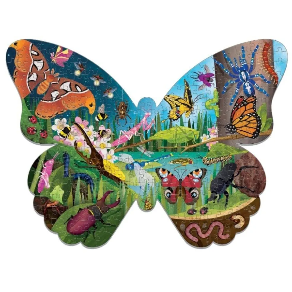 Mudpuppy Shaped Puzzle Schmetterling 300 St. 7 Jahre+