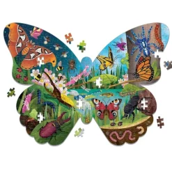 Mudpuppy Shaped Puzzle Schmetterling 300 St. 7 Jahre+