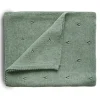 Mushie Babydecke Pointelle Sage Melange Grün 80 x 100 cm