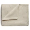 Mushie Babydecke Pointelle Ivory Beige 80 x 100 cm