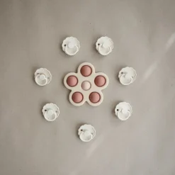 Mushie Blume Press Toy Rose Blush