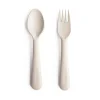 Mushie Kinderbesteck Gabel & Löffel Ivory
