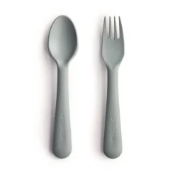 Mushie Kinderbesteck Gabel & Löffel Sage