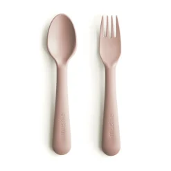 Mushie Kinderbesteck Gabel & Löffel Blush