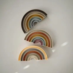 Mushie Regenbogen Stapelturm Tropical