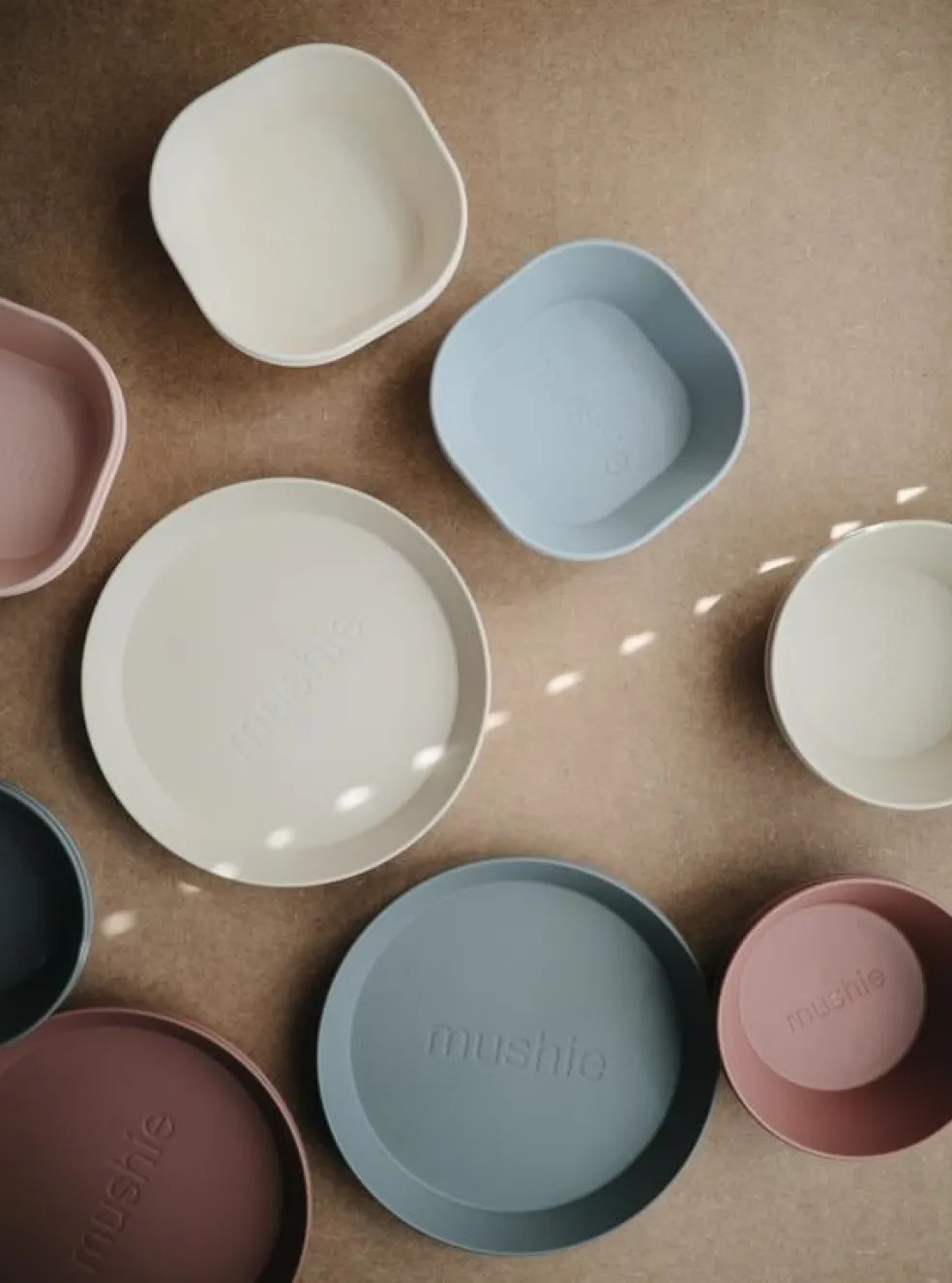 Mushie Schalen Blush 2-Teilig