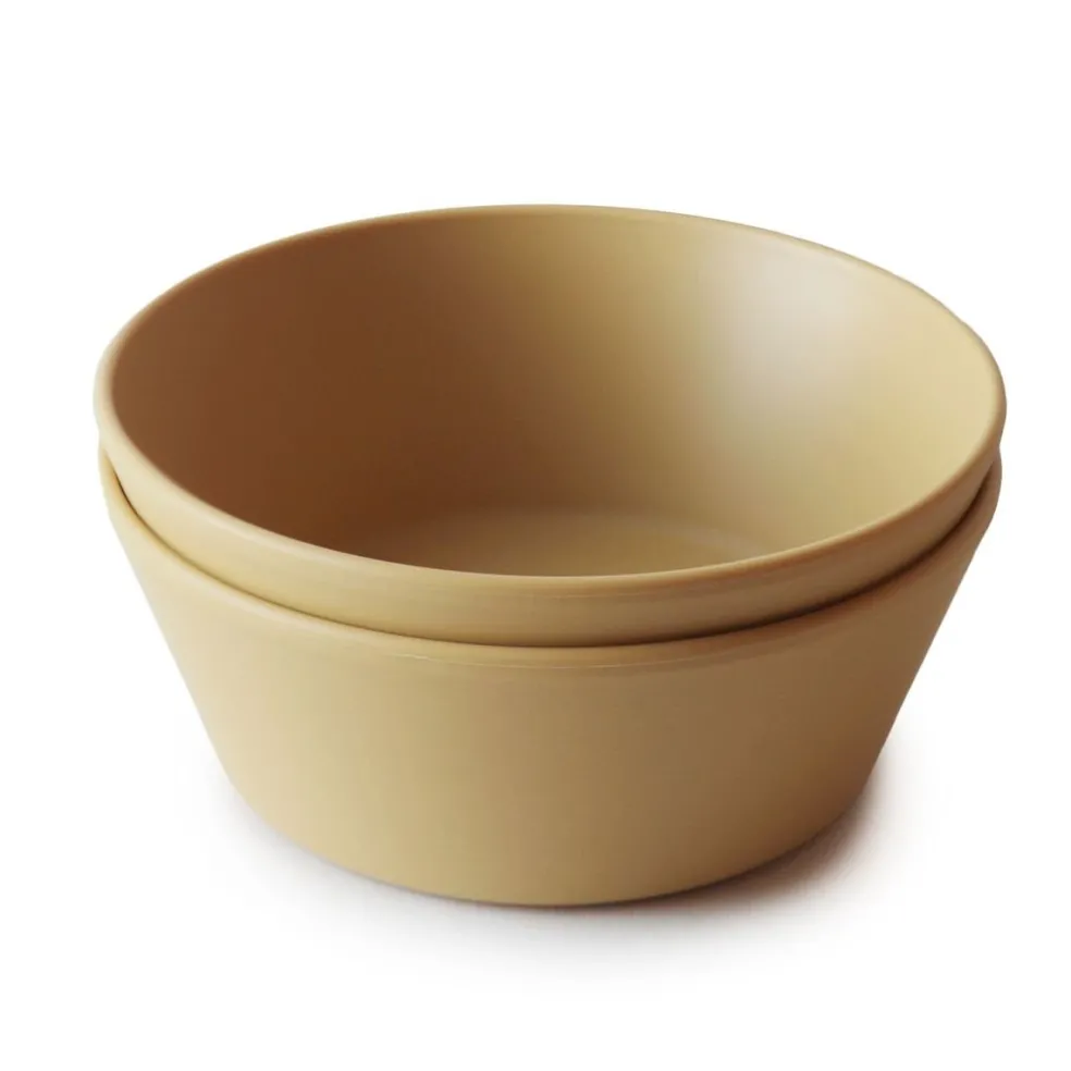 Mushie Schalen Mustard 2-Teilig