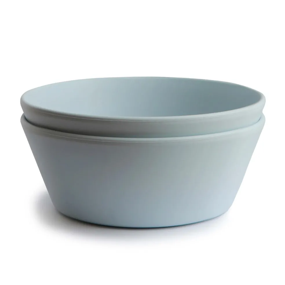 Mushie Schalen Powder Blue 2-Teilig
