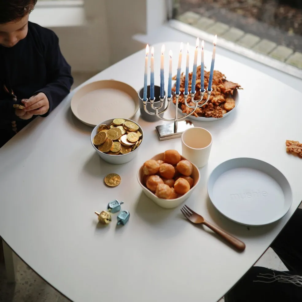 Mushie Schalen Powder Blue 2-Teilig