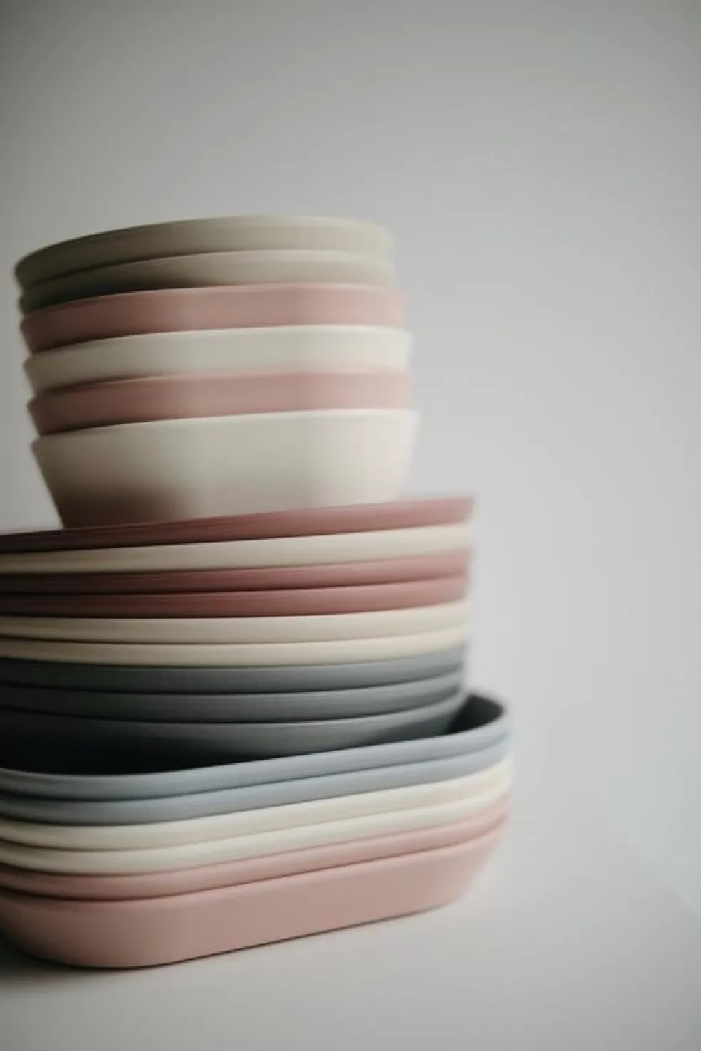 Mushie Schalen Smoke 2-Teilig