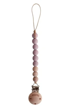 Mushie Schnullerkette Cleo Mauve Rosa