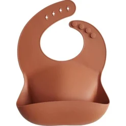 Mushie Silikon Lätzchen Clay