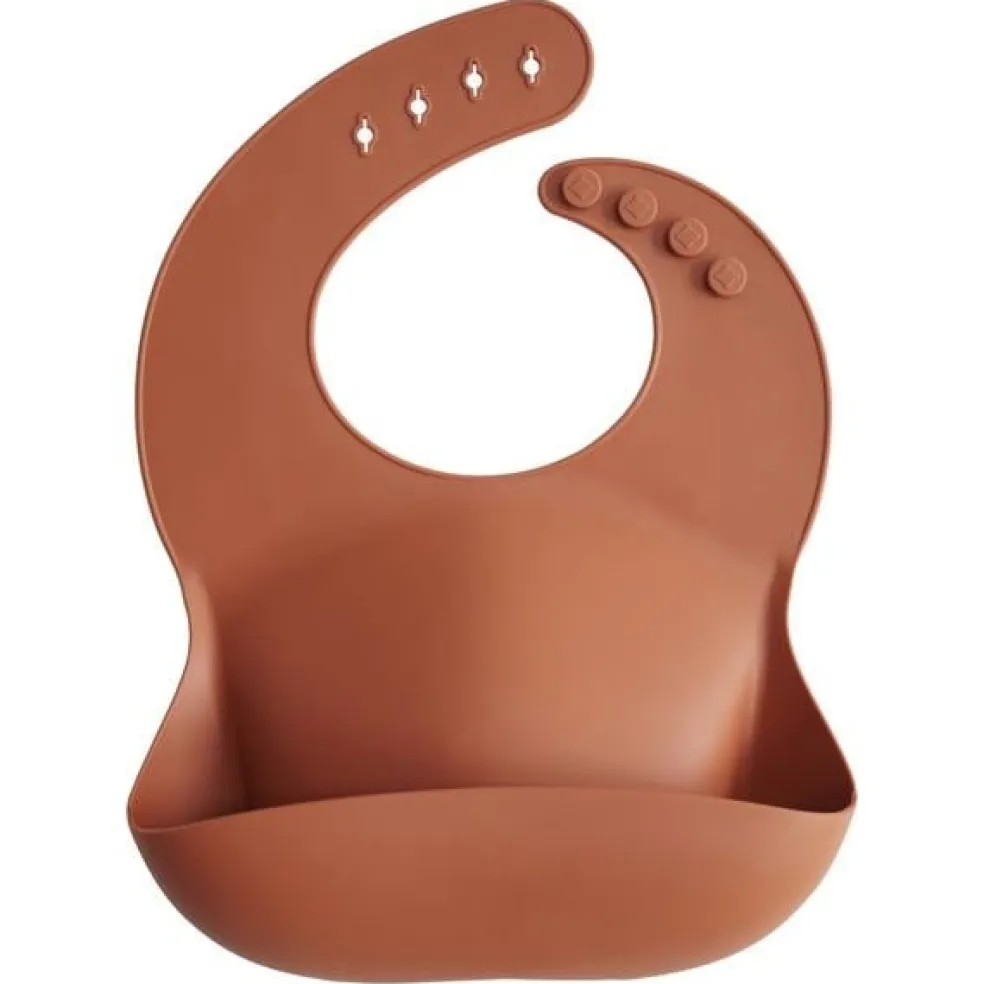 Mushie Silikon Lätzchen Clay