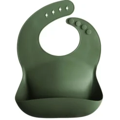 Mushie Silikon Lätzchen Forest Green