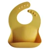 Mushie Silikon Lätzchen Mineral Yellow