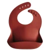 Mushie Silikon Lätzchen Raw Sienna