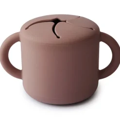 Mushie Snack Cup Cloudy Mauve Rosa