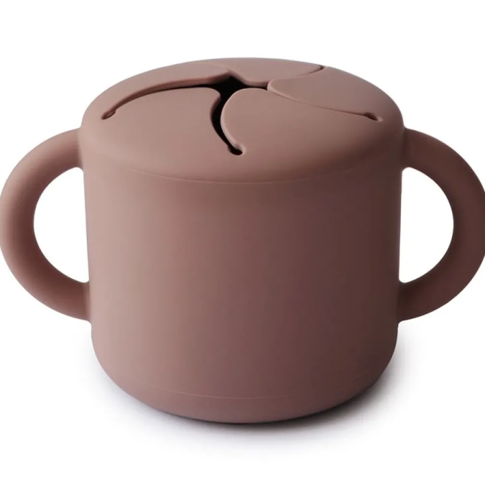 Mushie Snack Cup Cloudy Mauve Rosa