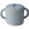 Mushie Snack Cup Stone Grau