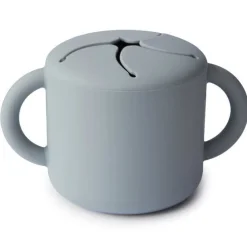 Mushie Snack Cup Stone Grau