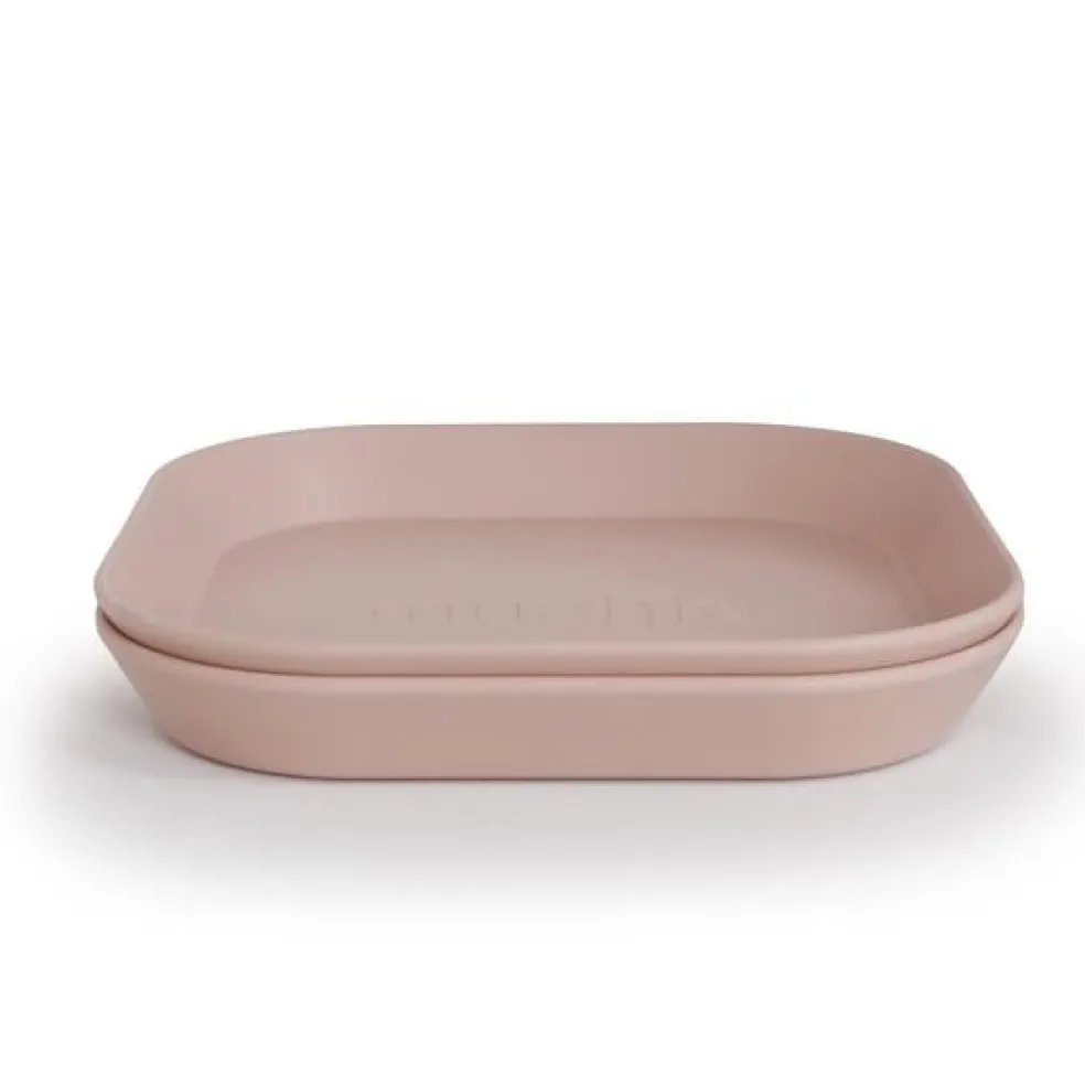 Mushie Teller Blush 2-Teilig