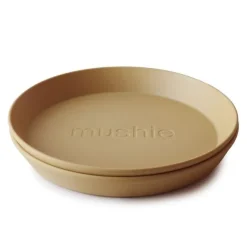 Mushie Teller Mustard 2-Teilig