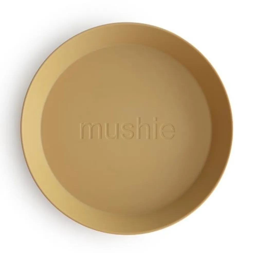 Mushie Teller Mustard 2-Teilig