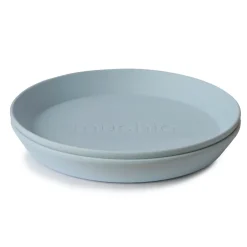 Mushie Teller Powder Blue 2-Teilig