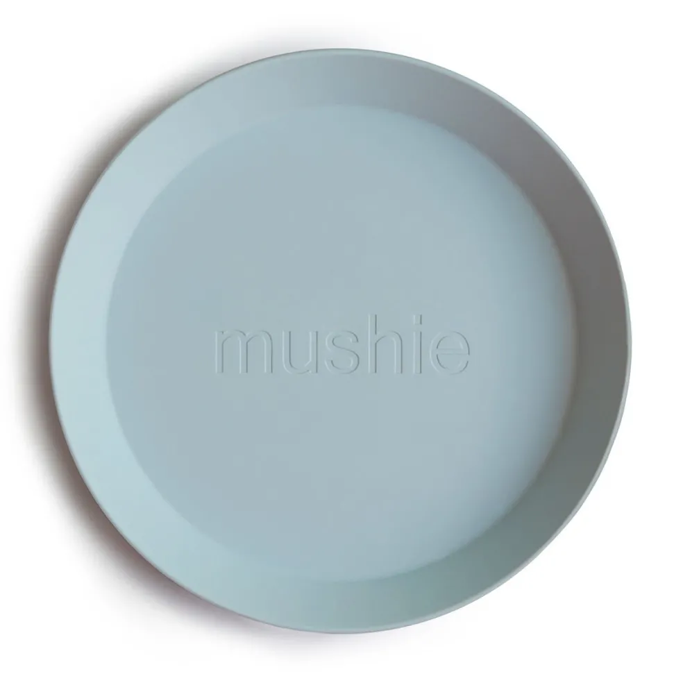 Mushie Teller Powder Blue 2-Teilig